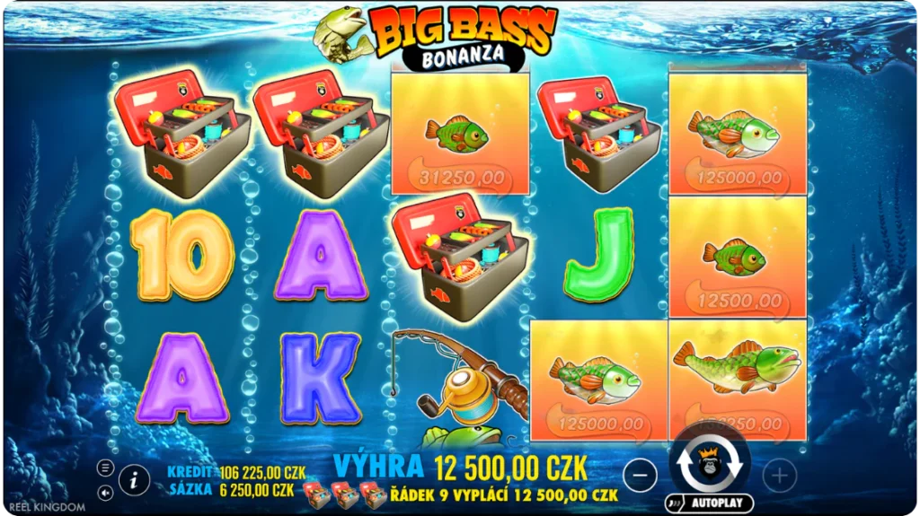Bezplatná otočení ve hře Big Bass Bonanza