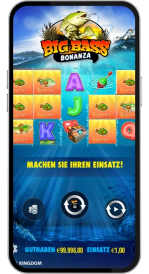 Big Bass Bonanza auf Mobilgerät