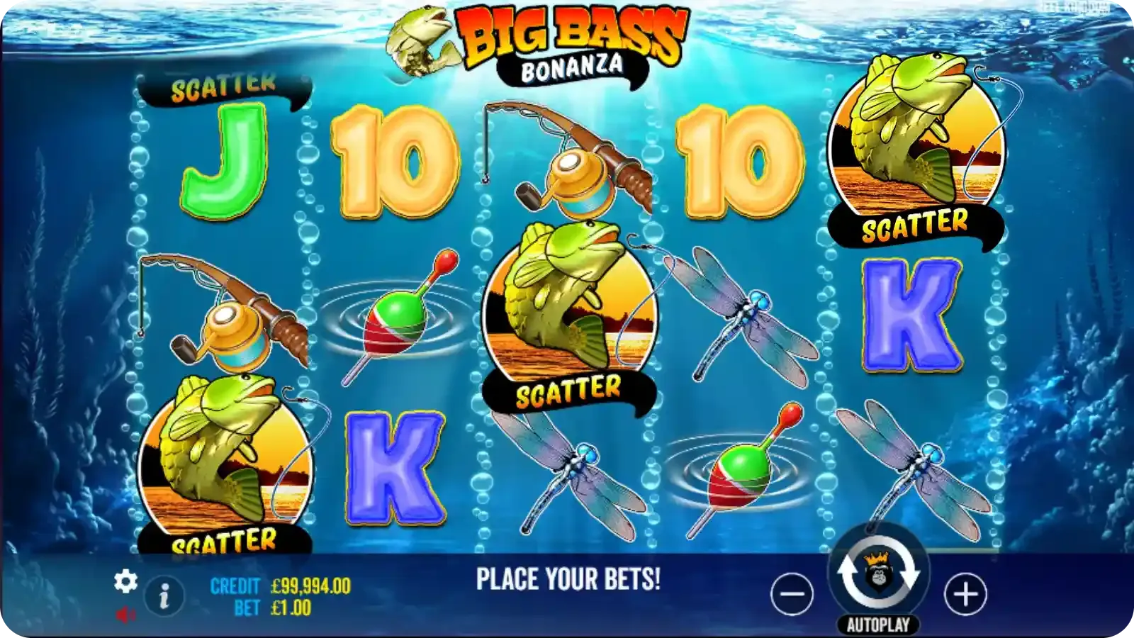 Free Spins in slot Big Bass Bonanza