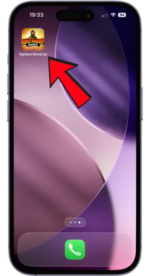 Schermata di conferma per aggiungere la scorciatoia di Big Bass Bonanza su iOS