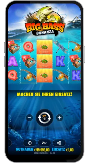Drehende Walzen mit Hinweis „Zum Anhalten tippen!“