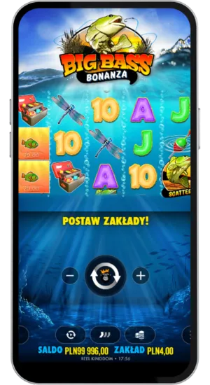 Kręcące się bębny z komunikatem Tap to stop reels!
