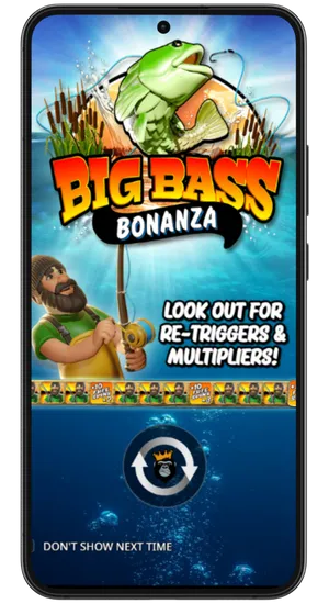 Big Bass Bonanza gokkast starten op Android telefoon