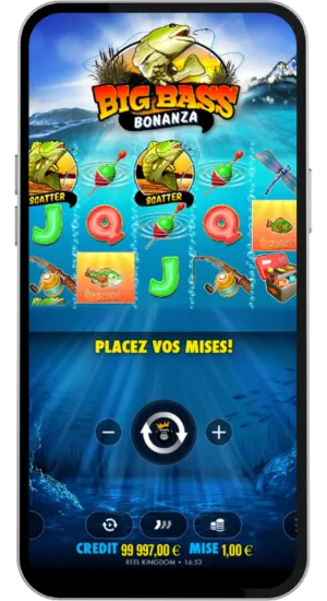 Jeu de base avec deux symboles SCATTER à l’écran