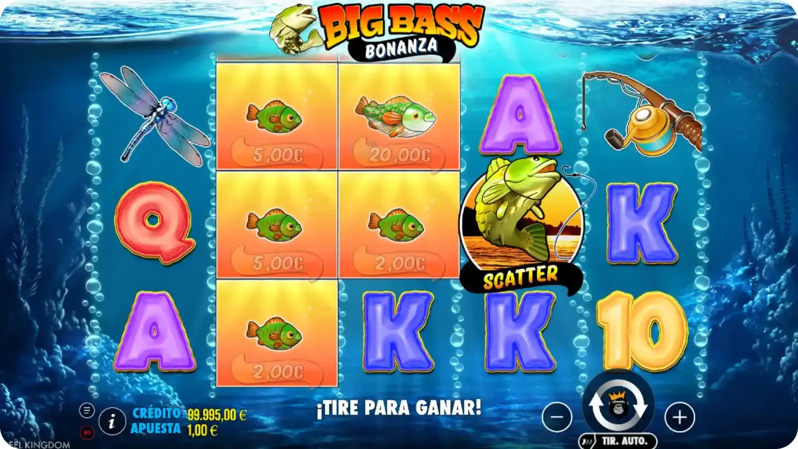 Funciones de bono en Big Bass Bonanza