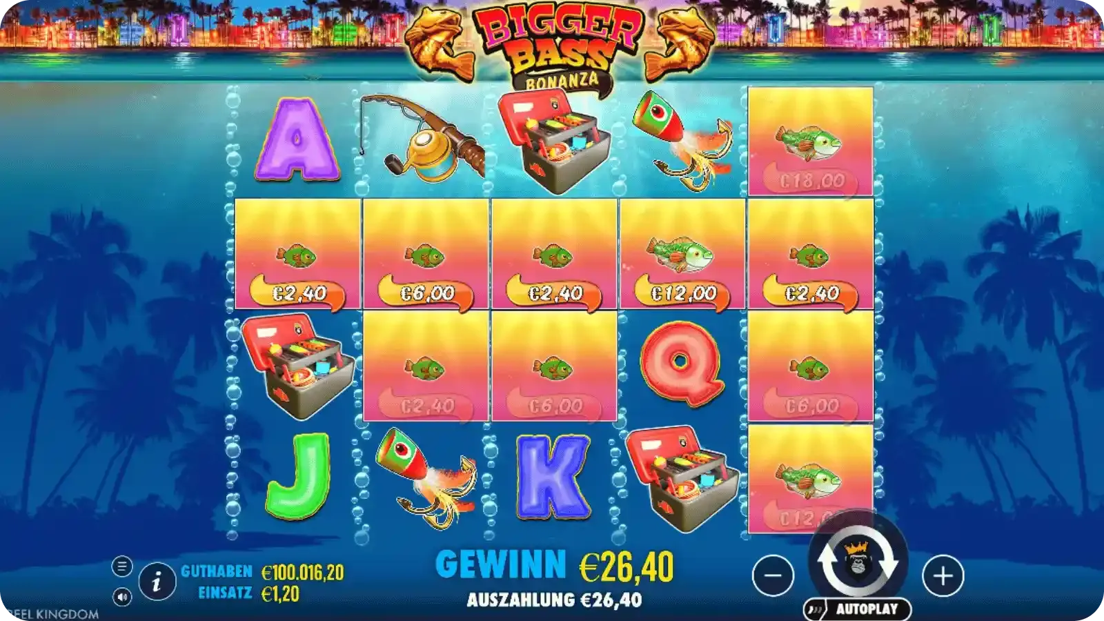 Bigger Bass Bonanza fischer Fischer-Symbol im Bonus