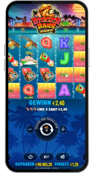 Liniengewinn im Basisspiel mit Geld Symbolen